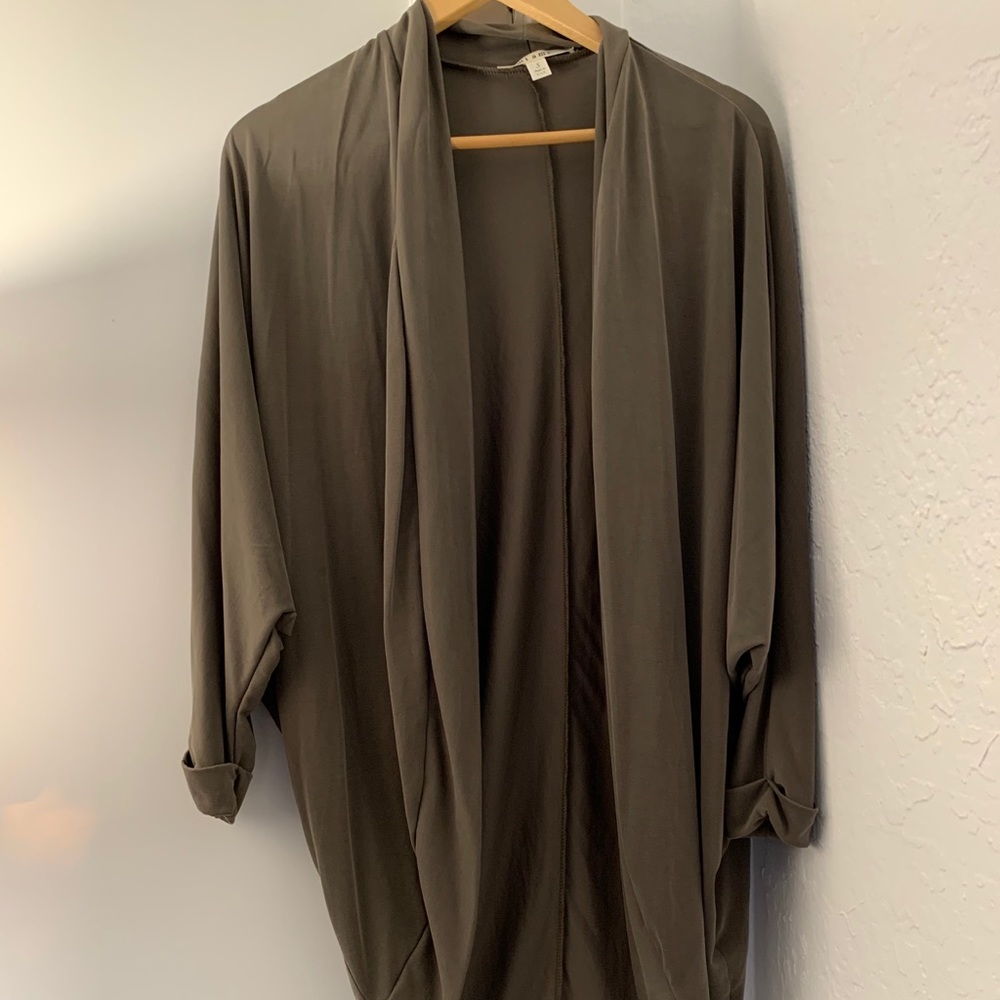 Olive green cardigan